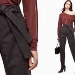 Aritiza Wilfred Jallade Pant Dark Grey Tie Front 8